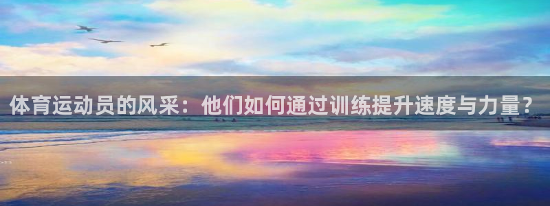 919体育：体育运动员的风采：他们如何通过训练提升速度与力量？
